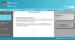 Desktop Screenshot of grammar-monster.com